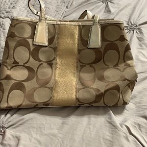 Coach handbag gold
